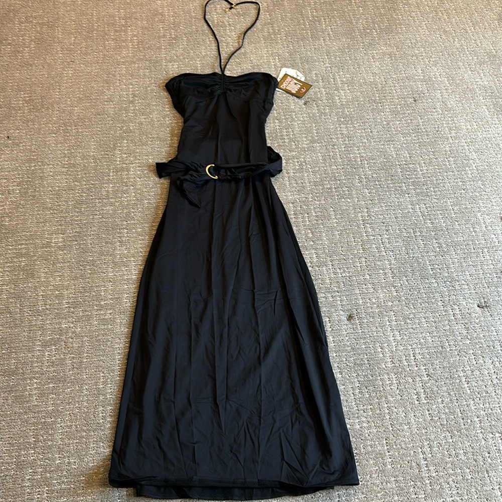 Juicy Couture Black Belted Maxi Coverup